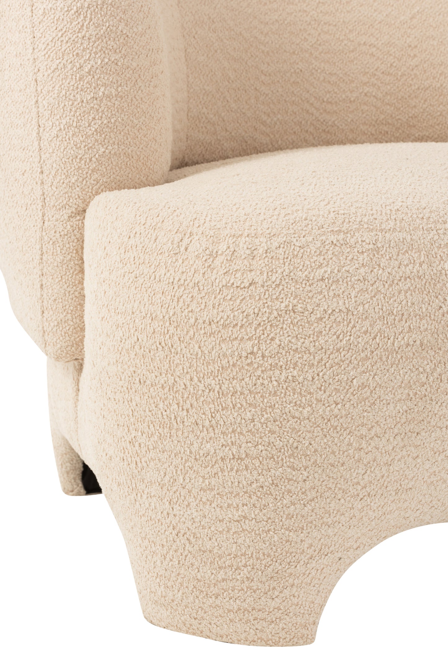 Asiento 1 Persona Tejido Textil/Madera Blanco (38846)
