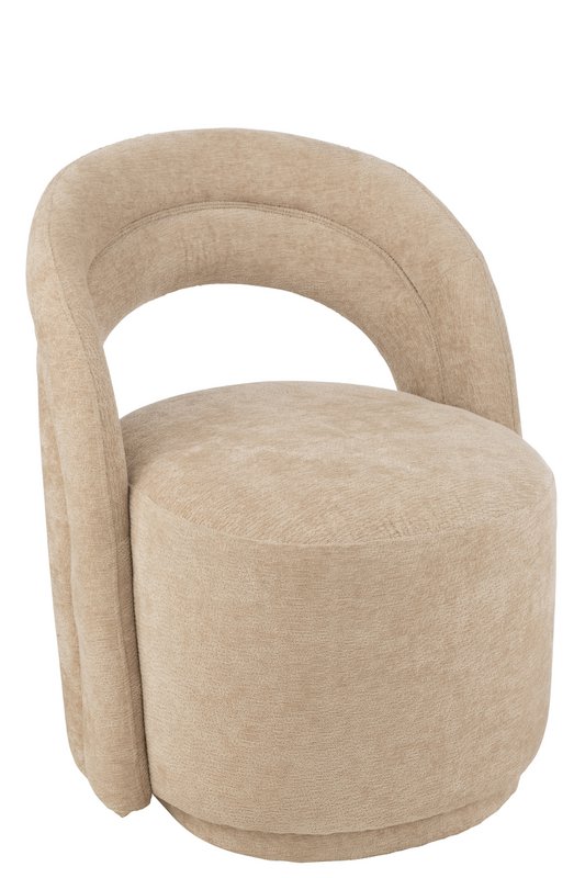 Sillón J-Line Accent - textil - beige