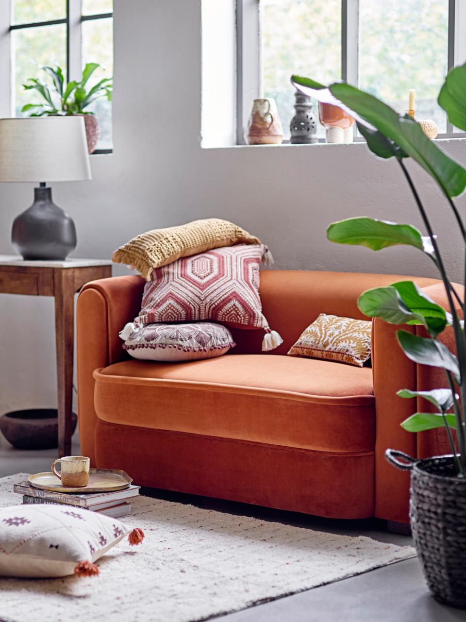 Malala Sofa, Brown, Polyester
