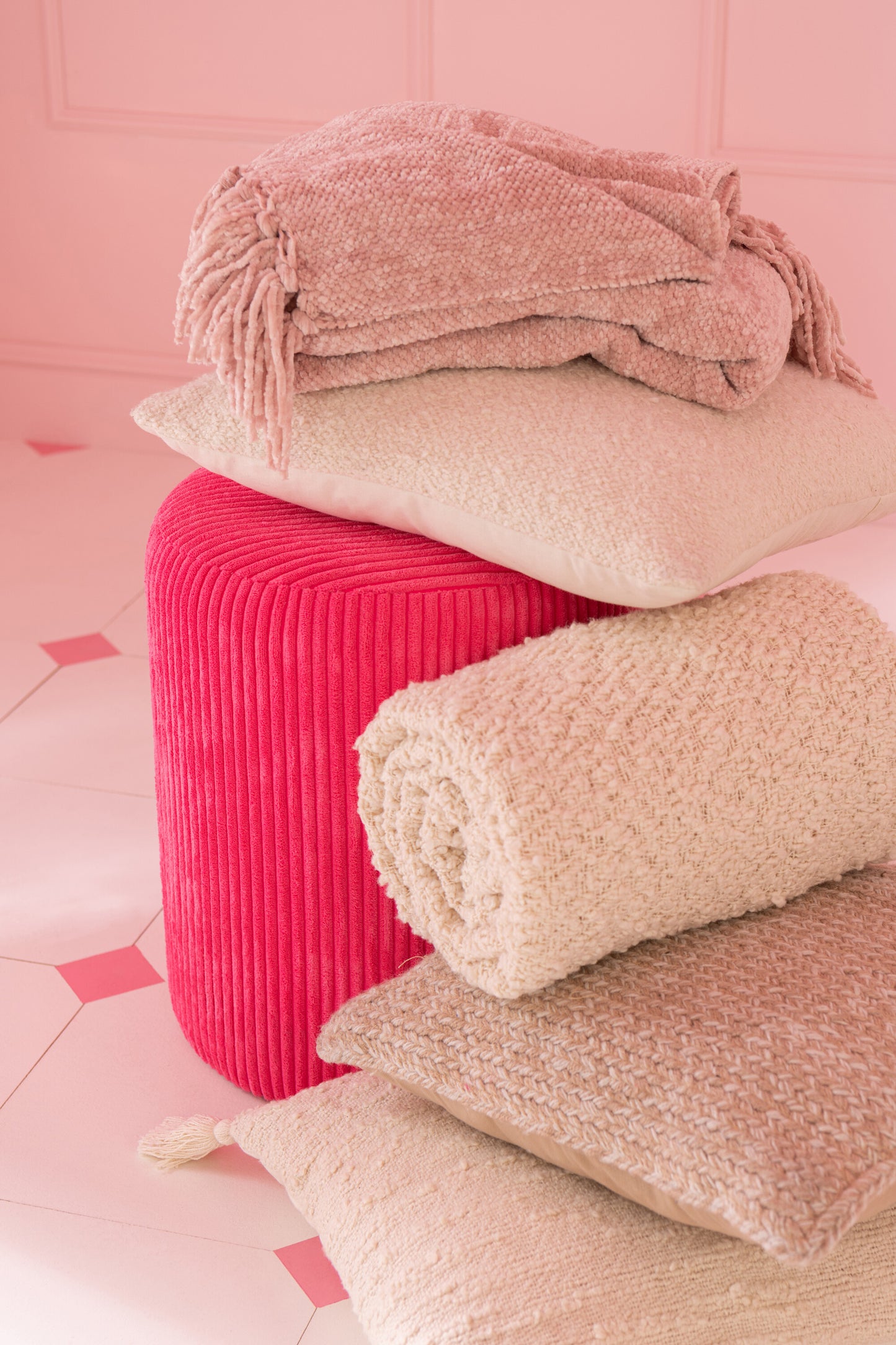 Taburete Colorful Mdf Fucsia (55815)