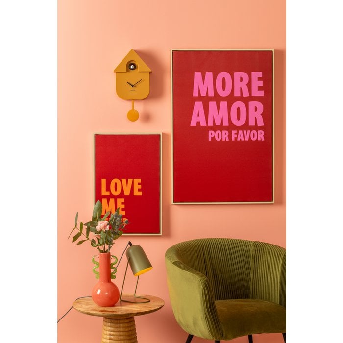 Reloj de pared Cuco moderno Amarillo
