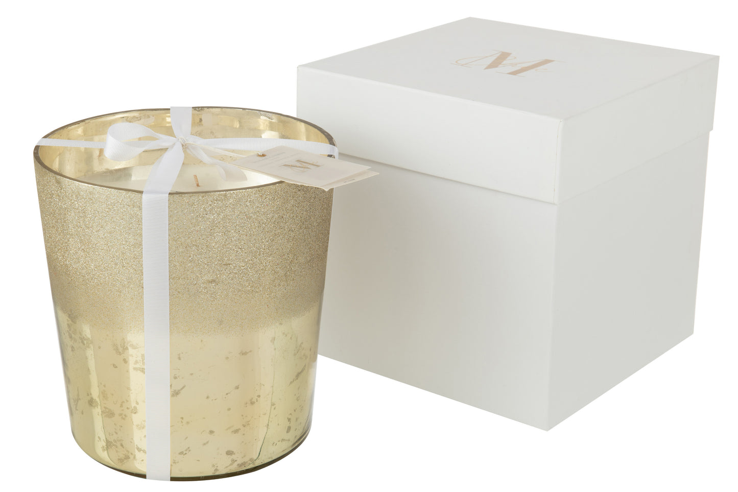 Vela Perfumada M-Chic Cristal Oro Large 140h (16129)