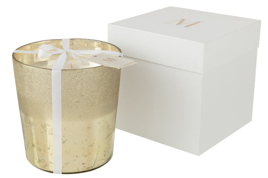 Vela Perfumada M-Chic Cristal Oro Large 140h (16129)